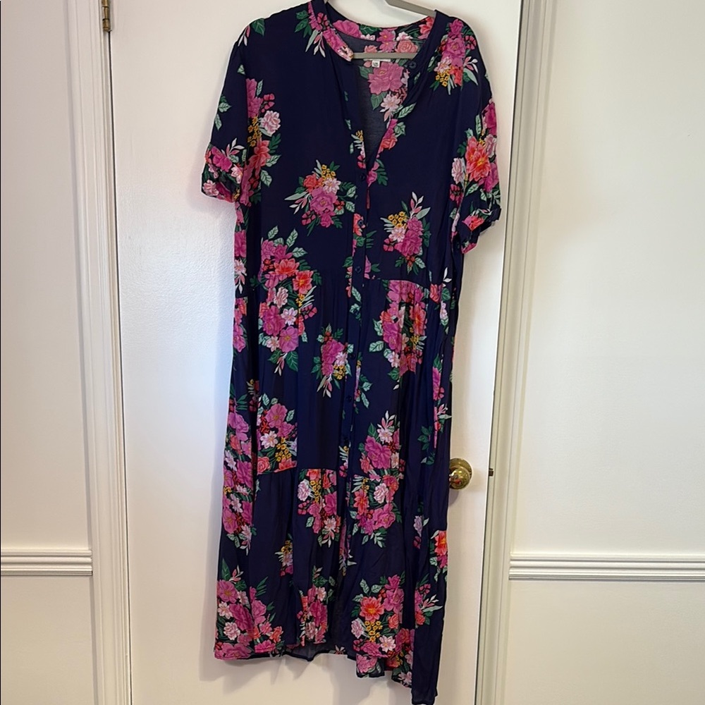 Floral Navy Dress